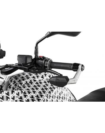 01-037-5655-0 Handprotektoren DEFENSA Leverguard, silber,  für BMW  R1250GS/ Adventure, R1200GS (LC)/ Adventure (LC)