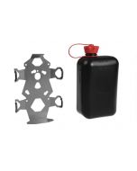 01-050-3215-0 ZEGA Pro/ZEGA Mundo Zubehörhalterset, Kanisterhalter inkl. Benzinkanister Touratech 2 Liter