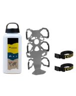 01-050-3218-0 ZEGA Pro/ZEGA Mundo Zubehörhalterset Flaschenhalter einfach mit Touratech Aluminium Trinkflasche 0,6 Liter