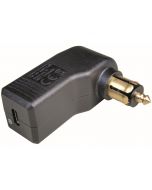 01-030-0114-0 Gewinkelter USB-C Normstecker, 12-24V / 5V, max. 3A, DIN-/Bordnetz-Steckdosen
