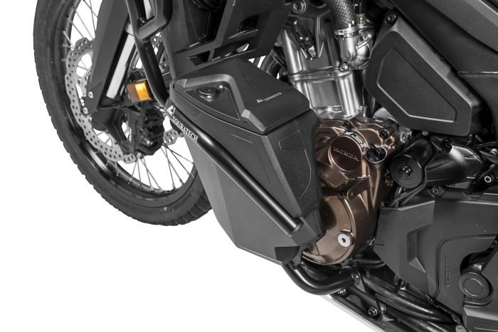 01-403-5168-0 Werkzeugbox mit Motorsturzbügel NO DCT - komplett - Edelstahl, schwarz für Honda CRF1100L Africa Twin / CRF1100L Adventure Sports