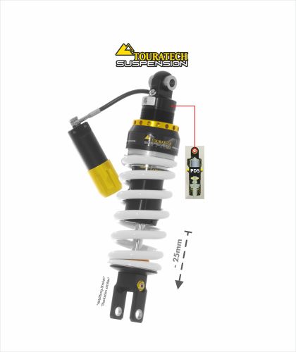 01-401-5866-0 Touratech Suspension Tieferlegung (-25mm) für Honda XL 750 Transalp (2023-) Typ Level2