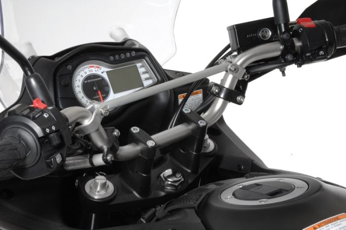 01-390-5255-0 Lenkererhöhung 30 mm Typ3, schwarz, für Suzuki DL 650/V-Strom 650/DL1000, KTM LC4