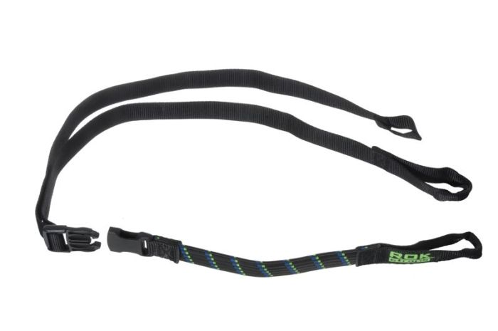 01-055-0406-0 Rokstraps Strap It™  Motorbike Adjustable *schwarz-blau/grün*45 - 150 cm 2 St. mit Schlaufen