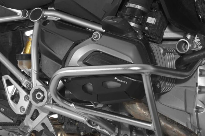 01-045-5133-0 Zylinderschutz / Ventildeckelschutz zur Kombi mit original BMW Motorschutzbügel BMW R1200GS (LC) 2013-2016 / BMW R1200GS Adventure (LC), schwarz
