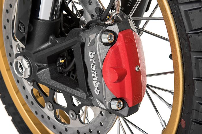 01-621-5173-0 Bremssattelabdeckung vorn, rot für Ducati Scrambler ab 2015