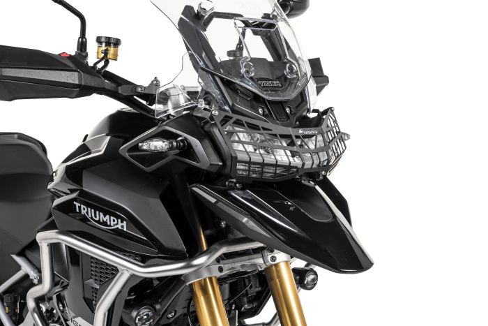 01-424-5095-0 Scheinwerferschutz mit Schnellverschluss  für Triumph Tiger 1200 (2022-) *OFFROAD USE ONLY*