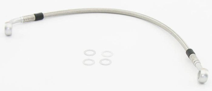 01-040-0338-0 Stahlflex-Bremsleitung für BMW F650GS / F650GS Dakar vorne mit ABS *obere Leitung*, 3 cm länger als Original