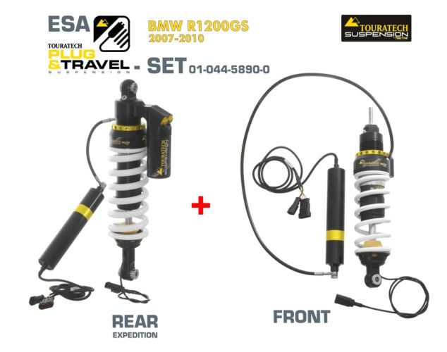 01-044-5890-0 Touratech Suspension Plug & Travel-ESA SET für BMW R1200GS Model 2007-2010 Einbaufertig (Showa Ersatz)