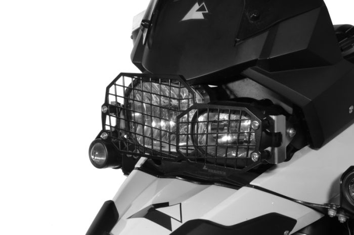 01-048-5095-0 Scheinwerferschutz Edelstahl schwarz mit Schnellverschluss für BMW F650GS(Twin)/F700GS/F800GS/F800GS Adventure *OFFROAD USE ONLY*