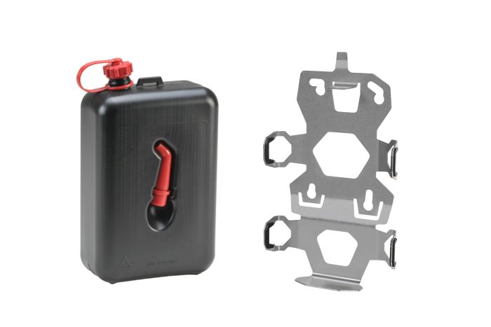 01-050-3427-0 ZEGA Evo Zubehörhalterset Kanisterhalter mit Ölkanister Touratech 2 Liter