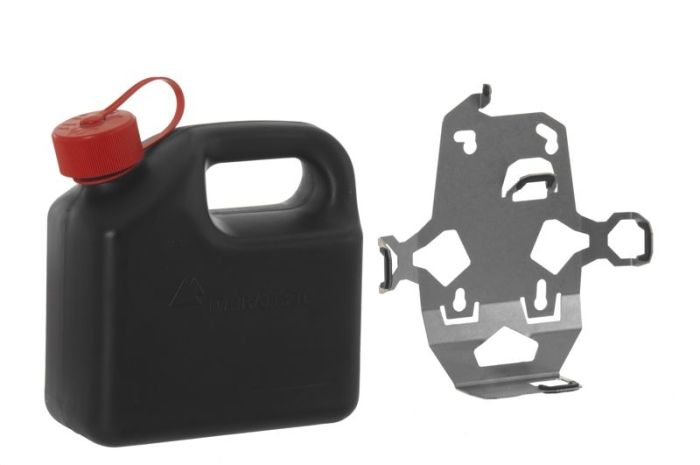 01-050-3213-0 ZEGA Pro2 Zubehörhalterset, Kanisterhalter inkl. Benzinkanister Touratech 3 Liter