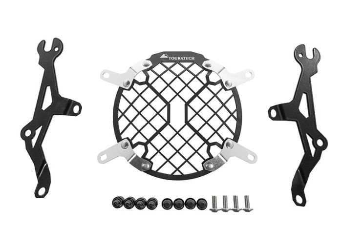 01-624-5095-0 Scheinwerferschutz Aluminium mit Schnellverschluss für Triumph Scrambler 900 (-2017) *OFFROAD USE ONLY*