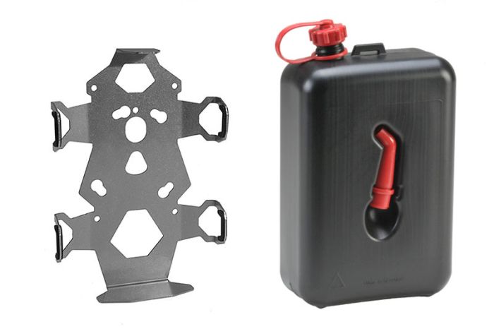 01-050-3426-0 ZEGA Pro/ZEGA Mundo Zubehörhalterset, Kanisterhalter inkl. Ölkanister Touratech 2 Liter