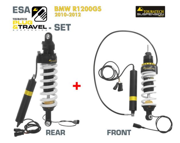 01-044-5840-0 Touratech Suspension Plug & Travel-ESA SET Tieferlegung -25mm für BMW R1200GS Model 2010-2012