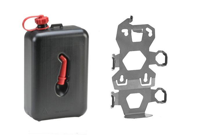 01-050-3425-0 ZEGA Pro2 Zubehörhalterset, Kanisterhalter inkl. Ölkanister Touratech 2 Liter