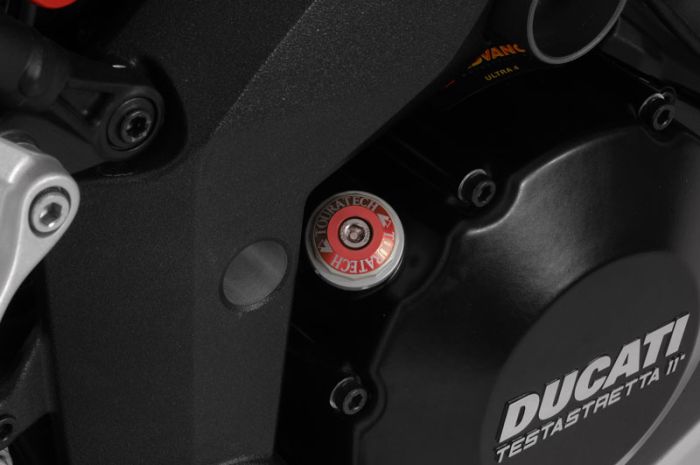 01-620-0019-0 Stopfen für Öleinfüllöffnung, rot eloxiert für Ducati Multistrada 1200