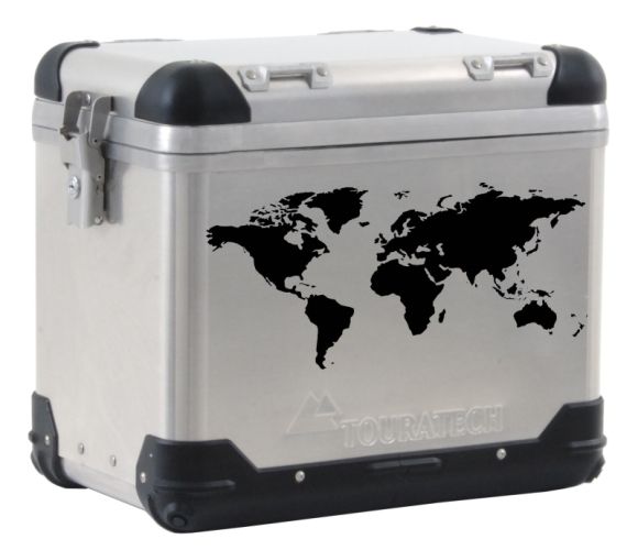 01-050-0800-0 Kofferaufkleber ZEGA PRO/ZEGA Pro2/ZEGA Mundo Weltkarte schwarz