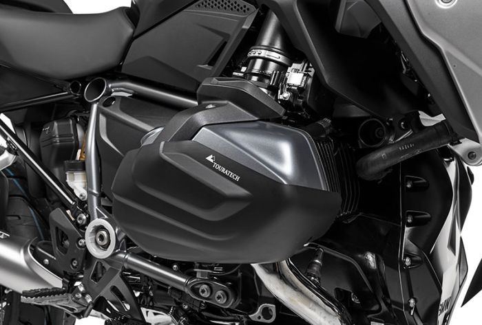 01-037-5132-0 Zylinderschutz / Ventildeckelschutz Aluminium schwarz (Satz) für BMW R1250GS / R1250R / R1250RS / R1250RT