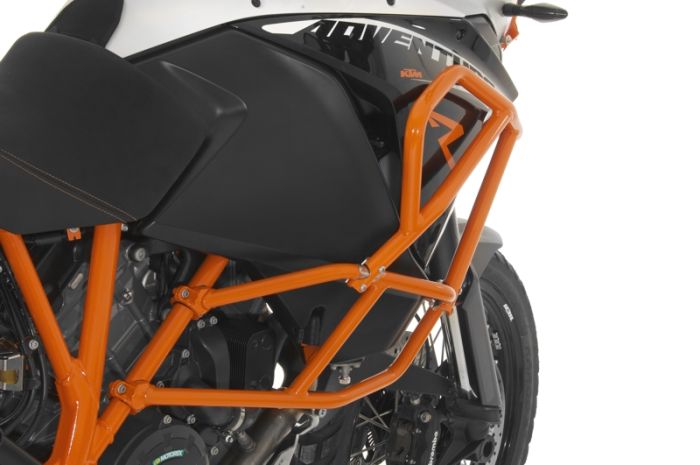 01-371-5161-0 Sturzbügelerweiterung für KTM 1050 Adventure/ 1090 Adventure/ 1190 Adventure/ 1190 Adventure R für original KTM-Sturzbügel, orange