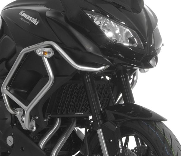 01-408-5016-0 Kühlerschutz für Kawasaki Versys 650 ab 2015, aluminium, schwarz