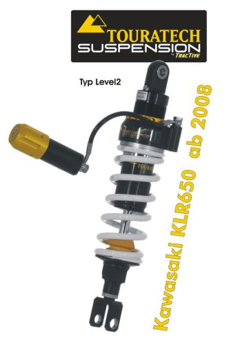 01-409-5880-0 Touratech Suspension Federbein für Kawasaki KLR650 (2008-) Typ Level2