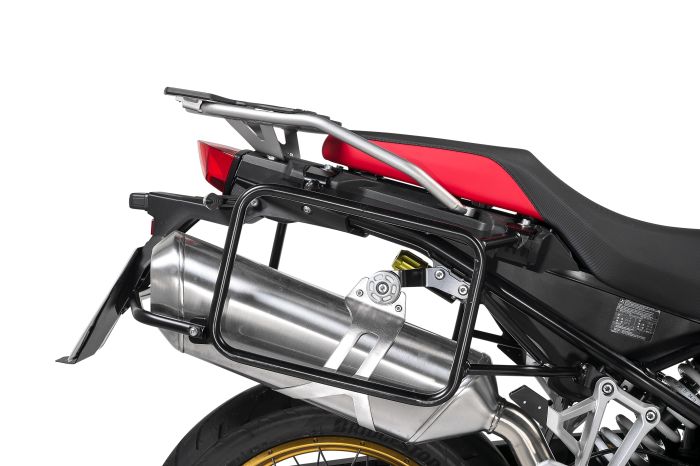 01-082-5560-0 Kofferträger Edelstahl, schwarz für BMW F900GS Adventure, F850GS/ Adventure, F800GS(2024-), F750GS