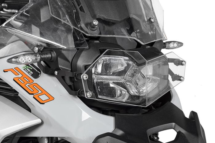 01-082-5091-0 Scheinwerferschutz Makrolon mit Schnellverschluss für BMW F900GS Adventure/ F850GS Adventure *OFFROAD USE ONLY*