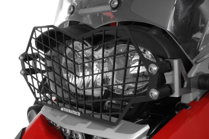 01-044-5095-0 Scheinwerferschutz Edelstahl schwarz mit Schnellverschluss für BMW R1200GS bis 2012/R1200GS Adventure bis 2013 *OFFROAD USE ONLY*