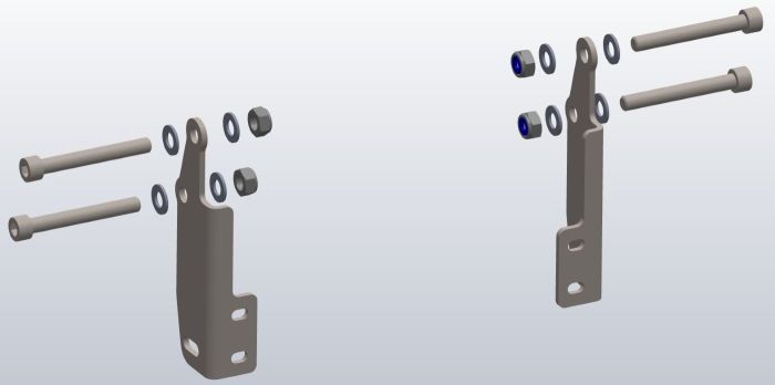 01-401-5152-0 Adapterset Motorschutz ohne Verkleidungsturzbügel für Honda XL750 Transalp