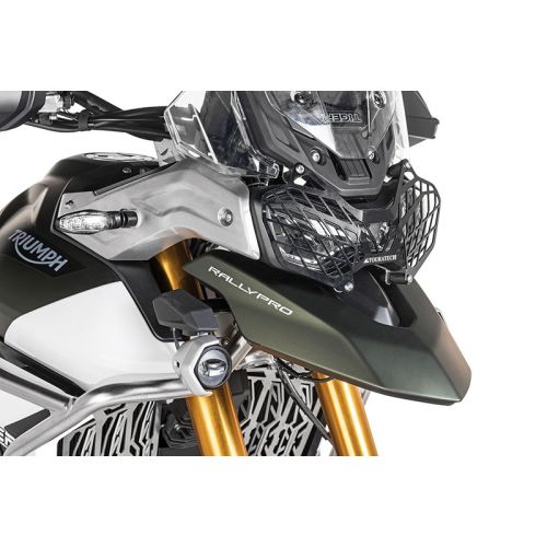 01-421-5095-0 Scheinwerferschutz schwarz mit Schnellverschluss fuer Triumph Tiger 900 *OFFROAD USE ONLY*