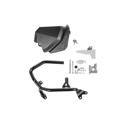 01-403-5159-0 Werkzeugbox mit Motorsturzbuegel - Nachruestsatz - linke Seite, Edelstahl, schwarz fuer Honda CRF1100L Africa Twin/ CRF1100L Adventure Sports