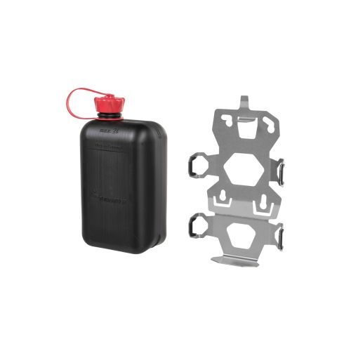 01-050-3412-0 ZEGA Evo Zubehoerhalterset Kanisterhalter mit Benzinkanister Touratech 2 Liter
