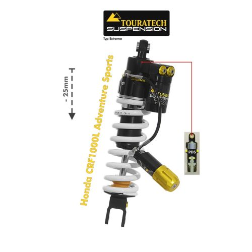 01-402-5873-0 Touratech Suspension Tieferlegung -25mm Honda CRF1000L Adventure Sports ab 2018 Typ Extreme
