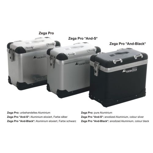 01-052-3181-0 ZEGA Pro Koffersystem 38/45 Liter mit Edelstahltraeger fuer BMW R1150GS/ R1150GS Adventure/ R1100GS/ R850GS