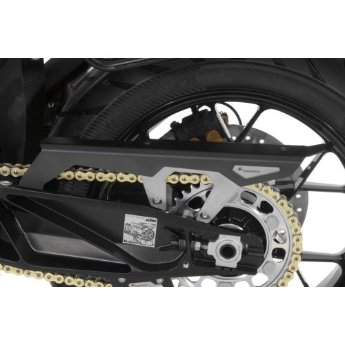 01-371-5045-0 Kettenschutz schwarz eloxiert, fuer KTM 1050 Adventure/ 1090 Adventure/ 1290 Super Adventure (-2020)/ 1190 Adventure/ 1190 Adventure R