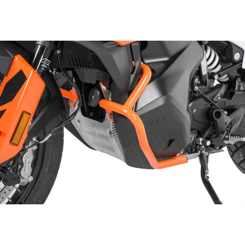 01-372-5157-0 Tankschutzbuegel Edelstahl, orange fuer KTM 890 Adventure/ 890 Adventure R/ 790 Adventure/ 790 Adventure R (-2022)