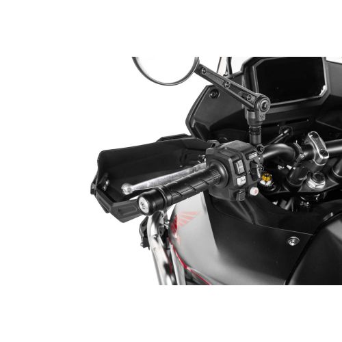 01-401-5661-0 Handprotektoren DEFENSA Expedition, schwarz, Honda XL750 Transalp