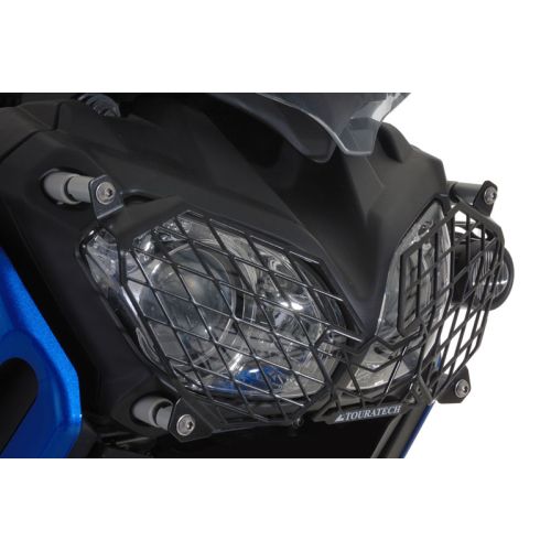 01-046-5095-0 Scheinwerferschutz mit Schnellverschluss fuer Yamaha XT1200Z Super Tenere, Edelstahl, schwarz *OFFROAD USE ONLY*