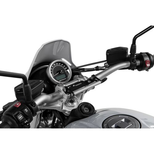 01-065-5411-0 GPS Anbauadapter Lenkerklemmung, einstellbar, M8x30 Schrauben z.b. fuer Honda, Triumph