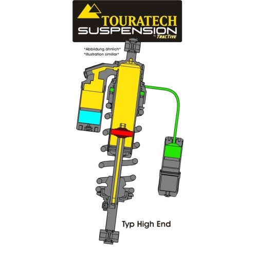 01-058-0011-0 Touratech Suspension Federbein fuer HONDA XRV750 Africa Twin RD07 (1993 -2003) Typ HighEnd