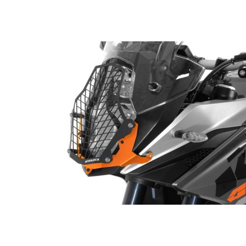 01-371-5096-0 Scheinwerferschutz mit Schnellverschluss, orange, fuer KTM 1050 Adventure, 1090 Adventure, 1190 Adventure/ R, 1290 Super Adventure *OFFROAD USE ONLY*