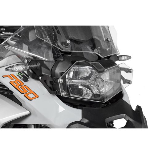 01-082-5091-0 Scheinwerferschutz Makrolon mit Schnellverschluss fuer BMW F900GS Adventure/ F850GS Adventure *OFFROAD USE ONLY*