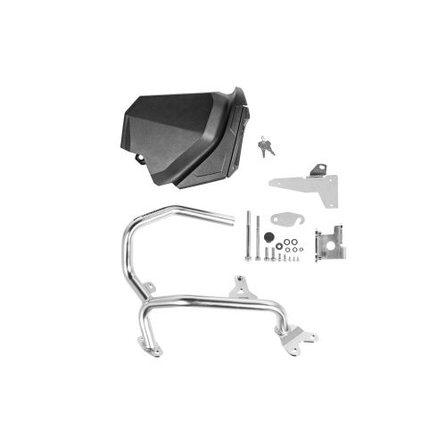 01-403-5154-0 Werkzeugbox mit Motorsturzbuegel - Nachruestsatz - linke Seite, Edelstahl fuer Honda CRF1100L Africa Twin/ CRF1100L Adventure Sports