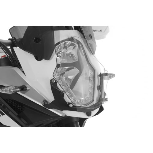 01-371-5090-0 Scheinwerferschutz Makrolon mit Schnellverschluss, schwarz, fuer KTM 1050, 1090, 1190 Adventure/ R, 1290 Super Adventure *OFFROAD USE ONLY*