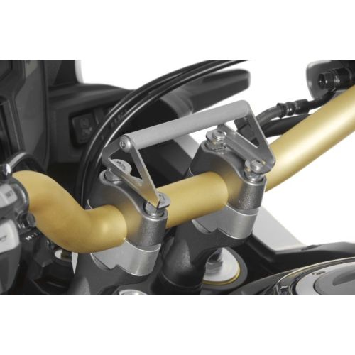 01-402-5411-0 GPS-Anbauadapter auf Lenkerklemmung mit Schrauben fuer Lenkererhoehung 20 mm, Honda CRF1000L Africa Twin , fuer Navi-Halter