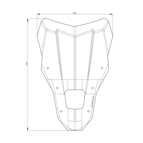 01-403-6250-0 Windschild L transparent fuer Honda CRF1100L Africa Twin (2024-), Adventure Sports