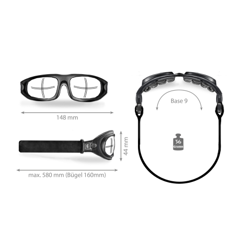 01-500-0155-0 Brille HELLY Bikereyes Eagle, Smoke, Selbsttoened