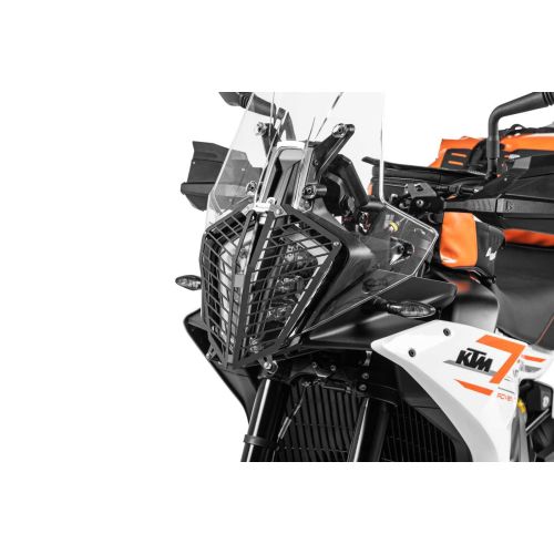 01-372-5096-0 Scheinwerferschutz mit Schnellverschluss fuer KTM 790/ 890 Adventure/ R (2023-) *OFFROAD USE ONLY*