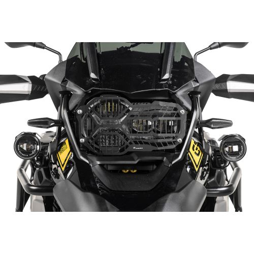 01-037-5095-0 Scheinwerferschutz schwarz, mit Schnellverschluss fuer LED Kurvenlicht Hauptscheinwerfer fuer BMW R1250GS/ R1250GS Adventure *OFFROAD USE ONLY*